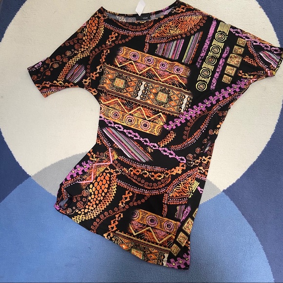 NWT Hypnotik color chain asymmetrical dress tunic - Picture 2 of 6